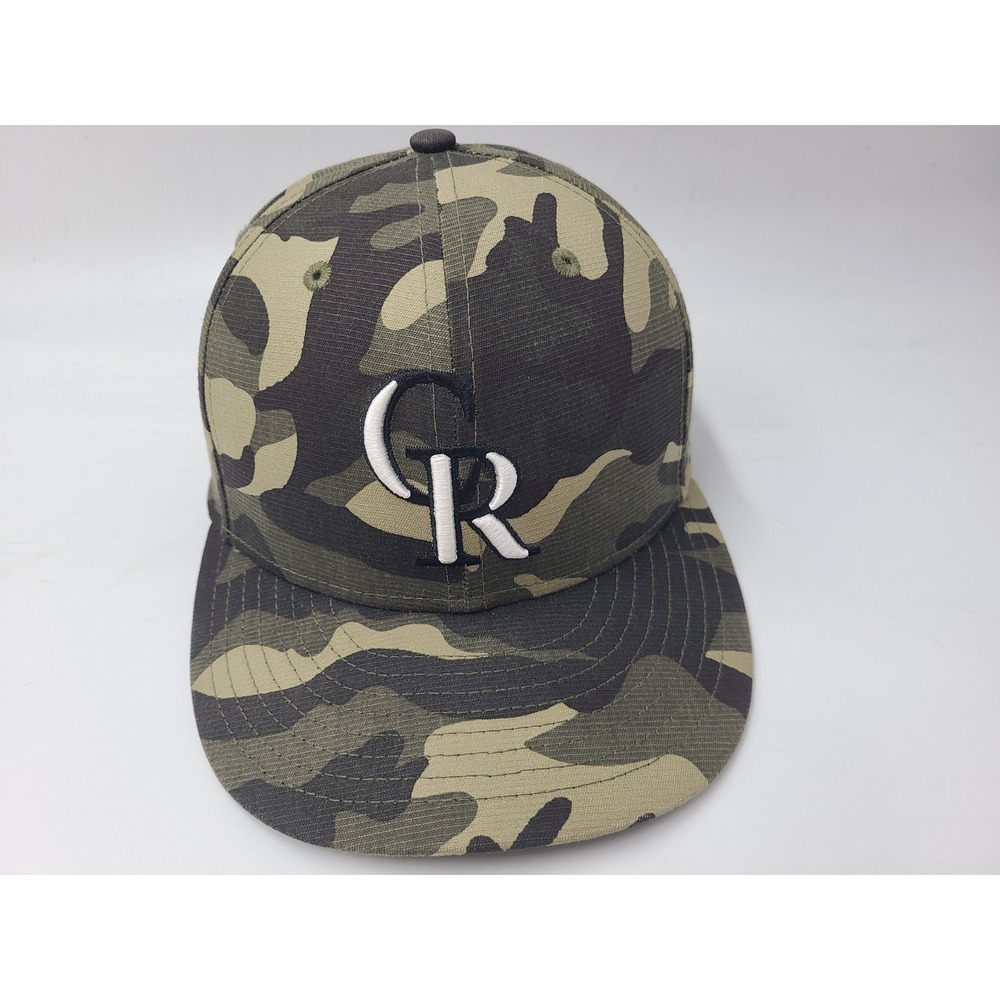 Colorado Rockies Camo Armed Forces Day New Era 9Fifty Snapback Hat Cap Men MLB